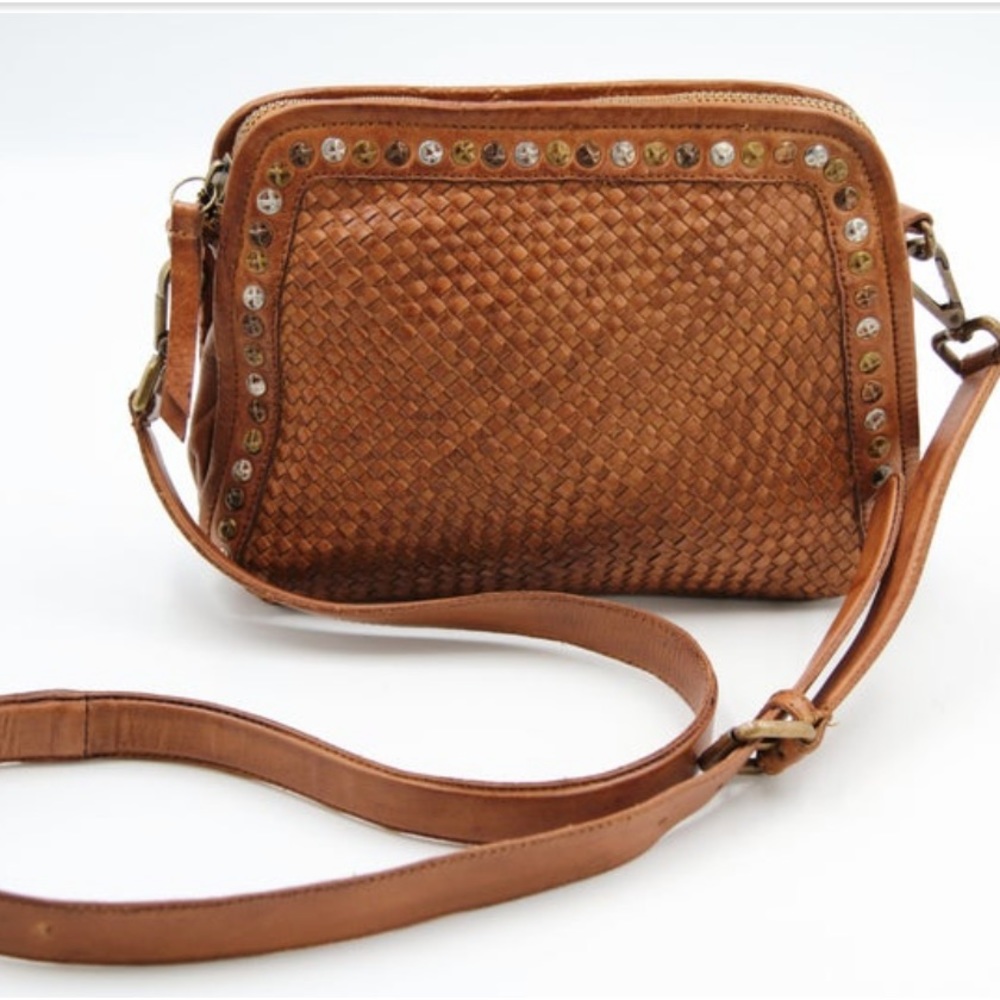 Platania made in Italy stud crossbody bag